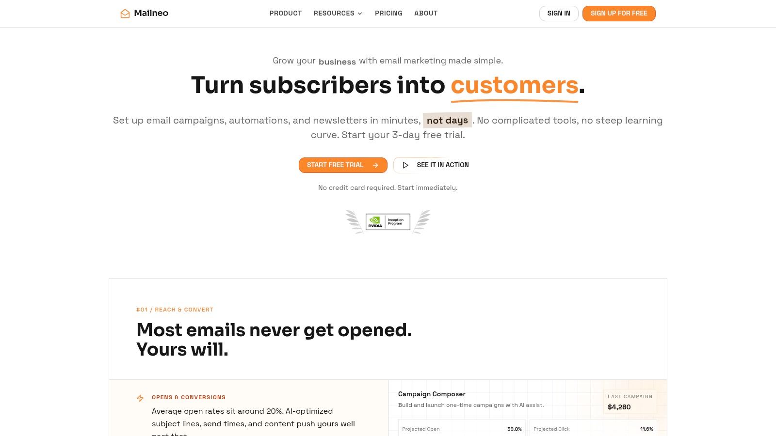 Screenshot from https://www.mailneo.co